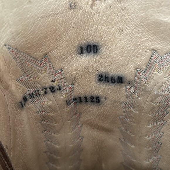 Larry Mahan Tall Western Cowboy Boots Mens 10 D - Picture 8 of 14